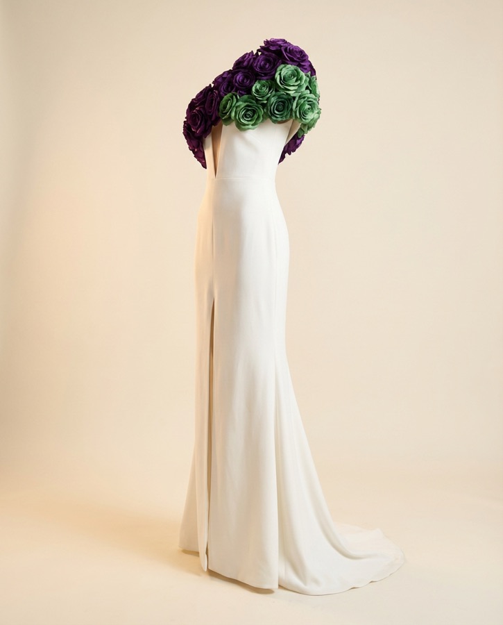 Caliente by Oscar B — dress with contrast bodice